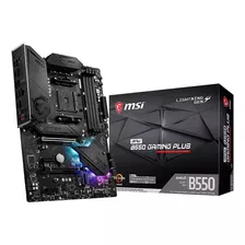 Motherboard Msi Mpg B550 Gaming Plus Am4 Pcie M.2 Acuario Color Negro