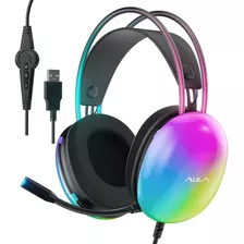 Aula Auriculares Usb Para Juegos Con Micrófono Para Pc, Retr