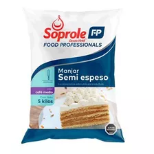 Manjar Bolsa Semi Espeso Ffss Soprole 5 Kg( 2uni) Super