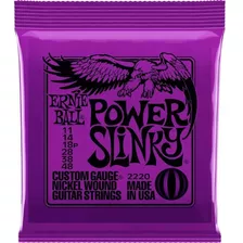 Encordoamento Ernie Ball De Guitarra Power Slink Niquel .011