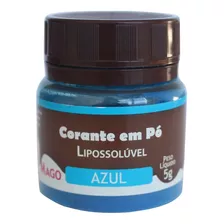 Corante Em Pó Para Chocolate Lipossolúvel Azul 5g Mago