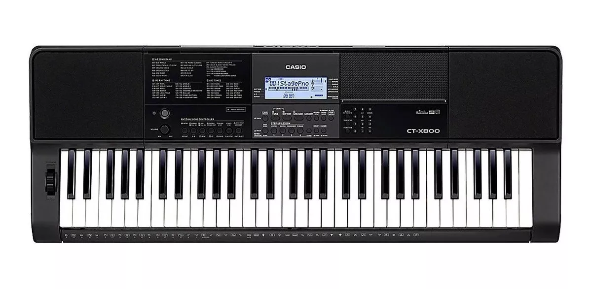 Teclado Musical Casio Standard Ct-x800 61 Teclas Preto 9.5v