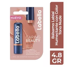 Bálsamo Labial Labello Caring Beauty Color Nude 4.8g