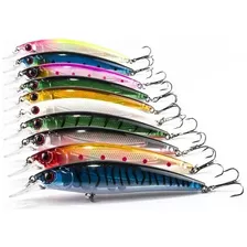 Pack 8 Señuelos O Rapala Para Pesca De Corvina Y Lenguado