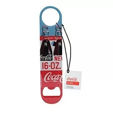 Tablecrafts Cocacola Flat Metal Bottle Abridor Graphic Red