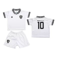 Conjunto Botafogo Uniforme Infantil Branco - Torcida Baby