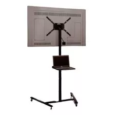 Pedestal Para Tv E Notebook Com Rodízio