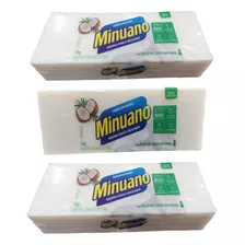 Sabão Em Barra Minuano Coco Kit Com 3 Unidades De 1kg