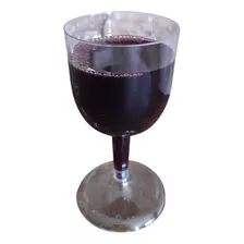 Copa De Vino Plastica Descartable Pie Cristal X10u Koval 