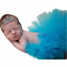 Saia Tutu Bailarina Newborn Fotografia Tiara Princesa