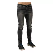 Calça Jeans Skinny Masculina Confort Preto Lavado Dialogo 