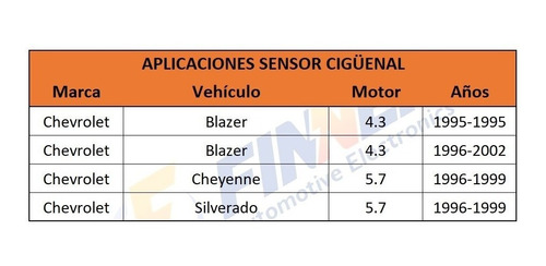 Sensor Cigeal Chevrolet Blazer 4.3 Silverado Cheyenne 5.7 Foto 6
