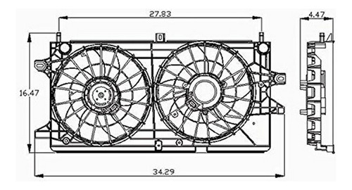 Foto de Cpp Doble Ventilador De Refrigeracin Para ******* Chevrolet