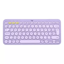 Logitech K380, Teclado Bluetooth Multi-dispositivo - Lavanda Color Del Teclado Lavender Lemonade Idioma Español