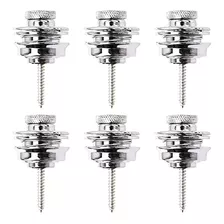 6pcs Yootones Correa De Guitarra Cerraduras Cabeza Plana Y R