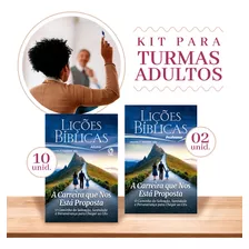 Kit De Lições Bíblicas Adulto Ebd 10 Aluno + 2 Professor Trimestre Atual Cpad