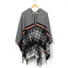 Exclusiva Ruana Marca Trendy Mod Flannel 10120 Talle Único