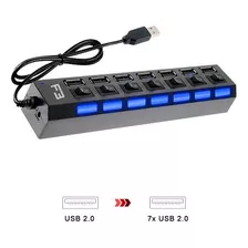 Hub Usb 2.0 7 Portas Chaveadas Jc-hub701 F3 604