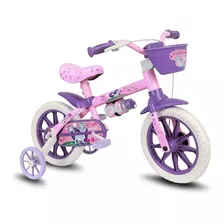 Bicicleta Aro 12 Infantil Nathor Cat - Lilás