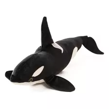 Pelucia Baleia Orca 50 Cm Boneco Animal Realista 
