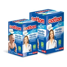 Algodão Hidrófilo Cotton Line - Kit C/12 - 25g