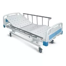 Cama Hospitalaria Manual Tres Movimientos Dos Años Color Blanco