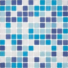 Mosaico Venecita Confeti Corona Azul 32.4x32.4