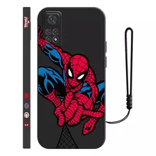 Funda De Silicona Para Xiaomi Diseño De Spiderman + Correas