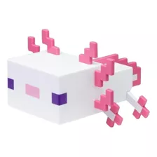 Lampara De Noche Ajolote Minecraft Luz Decorativa Rosa