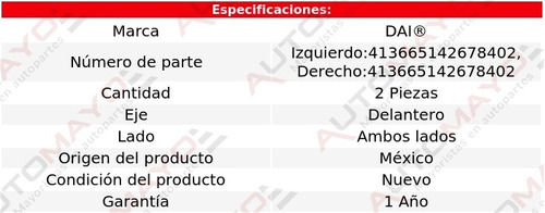 2-bases Para Amortiguador Del Dai Uno Fiat 13-20 Foto 2