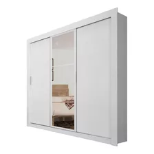 Guarda-roupa Herval Ph1681 Cor Branco De Mdp Com 3 Portas Corrediças