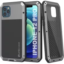 Funda Para iPhone 12/12 Pro - Plateada/negra