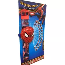 Relógio Infantil Homem Aranha Brinquedo Projetor Imagem