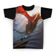 Camiseta Camisa Dragão Dragon Monstro Jogo Game Rpg - I09
