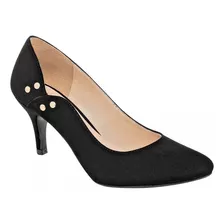 Zapatilla Casual Dama Negro Damita 7cm 080-071