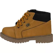 Bota Coturno Infantil Masculina Menino Cano Curto Caramelo