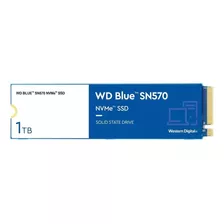 Disco Sólido Ssd Interno Western Digital Sn570 Wds100t3b0c 1tb Azul