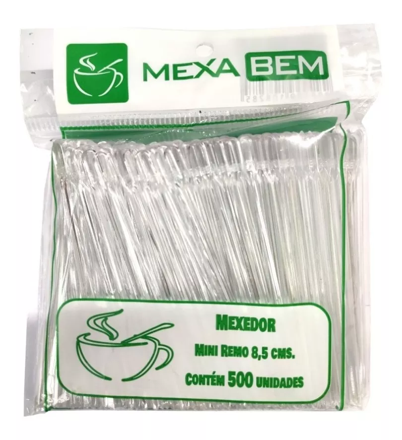 Pazinha Mexedor De Café 8,5 Cm C/ 500 Palheta Plástica