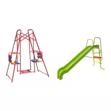 Tobogan Y Hamaca Para Niños Juego Plaza Envio Premium