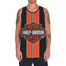 Camiseta Regata Moto Harley Davidson Motoqueiro Clube 1
