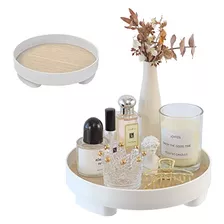 Round Tray, Makeup Perfume Dresser Vanity Organizer Mul...