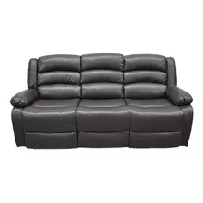 Sofa Reclinable 3cuerpos Pu Brown Mandy