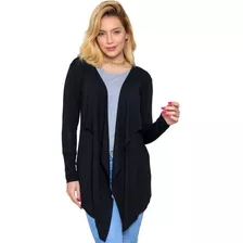 Cardigan Feminino Adamas Assimétrico Do P Ao Gg