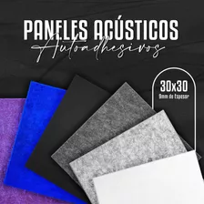 Panel Acustico Fibra Poliester Cuadra. 12 Pack 30x30cm Nanum