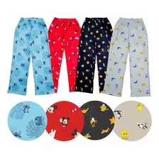 Pantalon Animado Personajes Hombre Mujer Pijama Elastizado