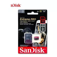 Cartao Micro Sd Sandisk Extreme Pro 128gb 200mbs Adaptador