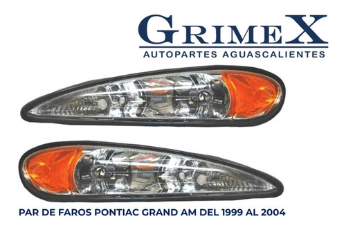 Par Faro Pontiac Grand Am 1999-2000-00-2001-2002-2003-2004 Foto 3