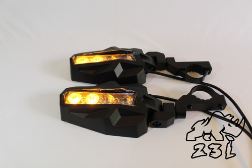 Espejos Retrovisores R8 Luz Led, Estrobo Para Rzr Y Can-am Foto 7