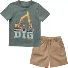 Carhartt Baby Boys Short-leeve Dig T-shirt & Canvas Shorts S