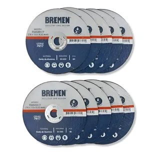Disco Corte 75mm Cortadora Neumatica Bremen X 10 Un 7617 Dgm Negro